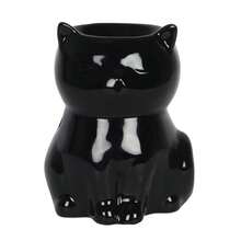 Something Different Cat-Shaped Oil Burner (Black) - 100% Ceramic - (SD2553) - Black - View 2