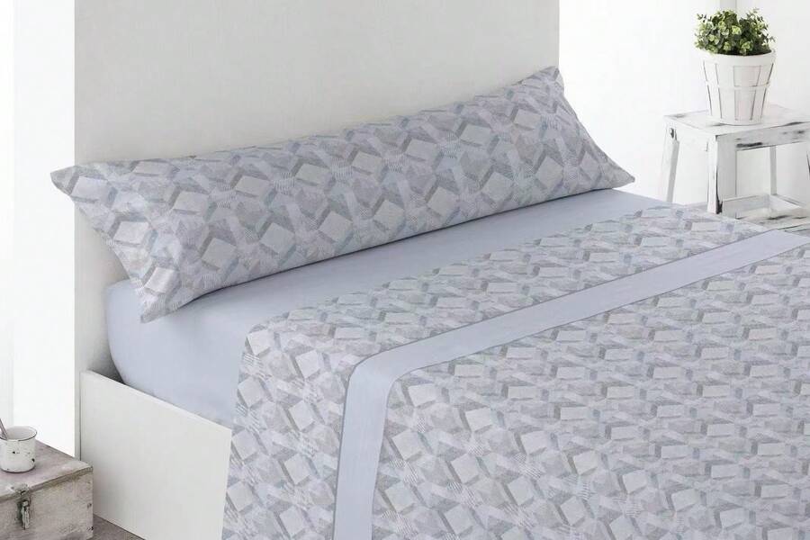 Kynley Bộ ga trải giường Pyrenees Heat, 100% Polyester, 3 món, ấm áp và mềm mại, phù hợp với giường 90/105/135/150/180 cm, chất lượng và độ bền, giặt máy, bộ ga trải giường Pyrenees nhiều màu sắc và kiểu dáng. ✅ Giao hàng trong vòng 48-72 giờ - Ateca Azul - Xem 1