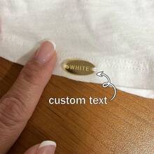 10/30pcs Customized Acrylic Brand Labels, Laser Engraved Clothing Tags - Multicolor - View 2