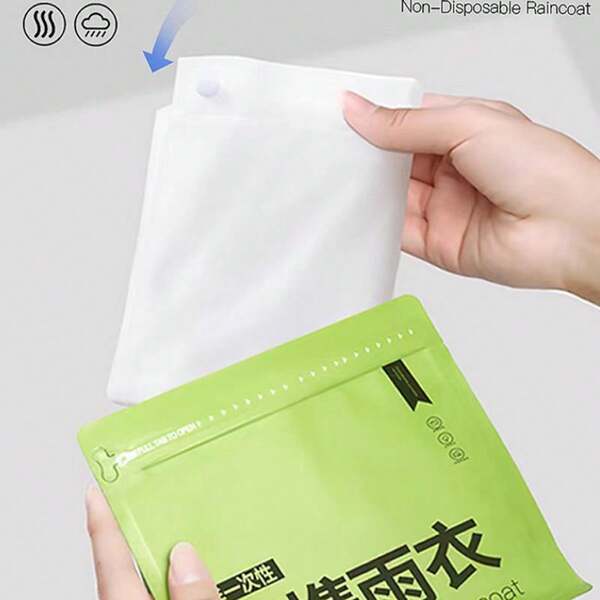 1 pezzo Mantella usa e getta con dopamina, poncho impermeabile con cappuccio per adulti da esterno, giacca da trekking e viaggio impermeabile e rinforzata