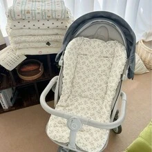 Infant Stroller Pad, Corduroy Fabric, Anti-Slip, Thick & Warm, Comforting, Cold-Proof Cotton Pad, Suitable For Autumn/Winter Outdoor Use