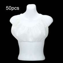 50 piezas de sujetadores desechables de tela no tejida, sujetadores de belleza negros, adecuados para bronceado en aerosol sin costuras, salón de spa, lencería premium, ropa interior - Multicolor - Ver 9