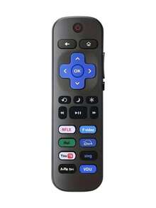 Roku 遥控器，红外连接，电池供电，兼容 18 个 Roku 设备，易于设置，不含电池 - 彩色 - 查看 10