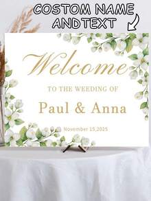 1pc Customized Engagement Party Sign, Engagement Welcome Sign, Birthday Party Sign, Graduation Party Sign, Engagement Decor, Engagement Party Decor, Engagement Sign, Birthday Sign, Graduation Sign - Multicolor - View 8