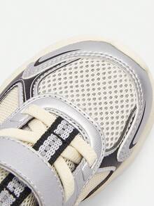 Balabala Baby Mesh Sneakers 2025 Spring/Autumn Breathable First Walkers - Smoky Silver - View 8
