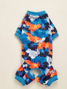 1pc Comfortable Polyester Four-Legged Pet Clothing, Pajamas, Loungewear, Suitable For Small Pets Like Cats And Dogs, Suitable For All Seasons (Not Suitable For Large Dogs) - MultiWarna - View 9