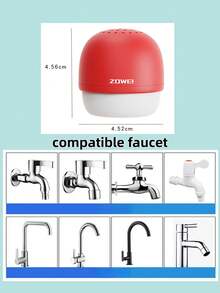 1 pezzo Filtro per rubinetto domestico, dispositivo di filtrazione dell'acqua per viaggi e hotel, filtro dell'acqua portatile e compatto, filtrazione a carbone attivo, rimuove cloro, fluoruro e metalli pesanti, design carino a forma di fungo, filtrazione a 6 stadi, adatto per cucina, bagno, viaggi, hotel e dormitori scolastici, Ognissanti, Natale, Ringraziamento e Festa Nazionale