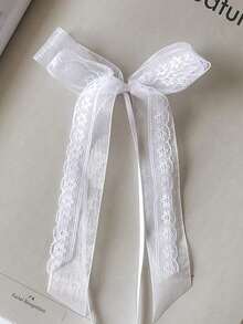 10/1件蕾丝蝴蝶结婚礼车椅派对装饰DIY，适用于蛋糕、糖果和礼品包装 - 彩色 - 查看 6