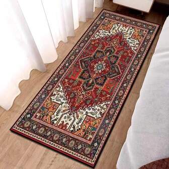 Crystal Velvet Runner Rug, Anti-Slip Washable Carpet For Living Room, Bedroom, Kitchen, Laundry Room