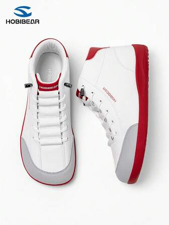 HOBIBEAR 1 par de zapatos deportivos tipo slip-on, con parte superior de cuero, sin cordones, ensanchados para el invierno, cómodos para niños y niñas, zapatos para caminar nórdico, suela de goma suave, zapatos de entrenamiento para adolescentes, zapatos para exteriores para otoño/invierno