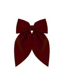 10pcs Random Color Hair Bows Clips For Women, Black Bow White Bow Pink Bows Bow Hair Clips For Women Ribbons Bow Barrettes Satin Hair Bows Long Tail Clips On Bows Party Hair Accessories Valentine's Day Valentines Claw Clips Christmas Gift