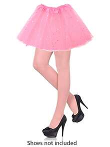 Forever & Moment 2/5 件 80 年代和 90 年代复古霓虹派对服装配饰套装蕾丝蝴蝶结头带性感芭蕾舞裙渔网连裤袜百叶窗眼镜道具适合 80 年代女性舞会派对角色扮演服装配饰 - 多色 - 查看 9