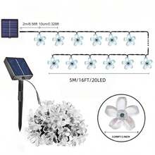 1 Paquete de Luces de Cadena Solares, Control de 8 Modos, Luces Parpadeantes de Cielo Estrellado, Decoración para Tienda de Campaña, Jardín y Balcón, Decoración de Árbol de Navidad, Boda y Cumpleaños, Decoración de Fiesta, Luces de Ambiente, Colgantes, Batería de Litio Solar