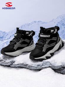 HOBIBEAR (For Wide/Thick Feet, Please Order One Size Up) 1 Pair Minimalist Fashionable Outdoor Comfortable Snow Boots For Teenagers, Boys & Girls, Warm Thermal Lined Mid-Calf Winter Boots, Multiple Colors