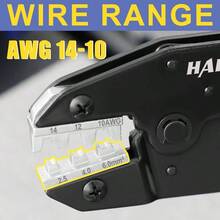 Crimping Heat Shrink Connectors - AWG 22 - 10 Ratchet Wire Terminal Crimper - Ratcheting Crimper Tools - Available Insulated Nylon Connectors And Electrical Wire Connectors - 8327 - 太陽能連接器壓接模具 F - 查看 2