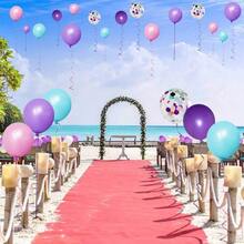 50 Pack Party Balloons 12 Inch Purple Dark Purple Pink Blue Latex Balloons Confetti Balloons Birthday Party Bridal Shower Wedding Shower Decorations Princess Party Supplies - 美人魚 - 查看 2