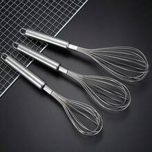 3 - Piece Stainless Steel Whisk Set, Durable Hand Mixers With Sturdy Handles For Blending, Whisking, Beating Eggs, Batters, Sauces And More In Baking And Cooking