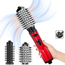 三合一旋转吹风机刷套装 - 旋转吹风机配有 2 个可互换刷头（1.5 英寸和 2 英寸），是送给女性丰盈/干燥/拉直/卷发的完美礼物 - 英規插(220-240V) - 查看 15