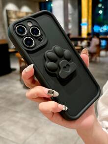 1pc 3D Cat Claw Phone Case, Cute, Compatible With IPhone 16 Pro Max/16 Plus/16 Pro/16, Gift For Kids Or Yourself, Ins Style, Anti-Fall Full Coverage Rear Camera Protection, High-End Phone Case Compatible With Samsung, Apple, OPPO, VInor, Xiaomi, Galaxy, Redmi