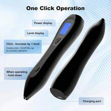 Pluma para Etiquetas de Piel - Pluma para Etiquetas de Piel y Lunares para Uso en Casa Kit Portátil para Lunares, Verrugas y Etiquetas - Negro - Ver 7