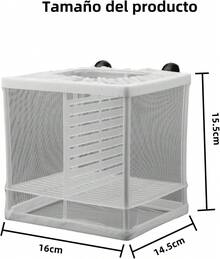 EstiloTendenciaTHJOPOKEEL Caja De CríA De Peces De Acuario, Caja De IncubacióN De Aislamiento De Peces Caja De CríA De Criadero De Peces Para Pecera De (PequeñO)Calidad PremiumVersióN Mejorada