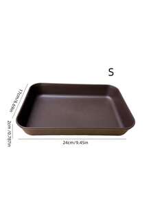 Multi-Size Rectangular Display Plastic Trays With Dustproof Lids, Unbreakable, Reusable Fruit/Dessert/Snack/Cake Platters, Suitable For Festivals, Weddings, Parties, And Banquets - Brown - View 18