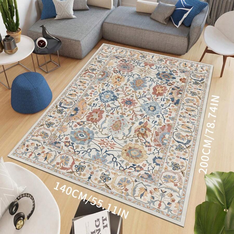 Style Carpet For Living Room & Bedroom, Large Area Rug, Bedside Rug, Stain-Resistant & Easy Care Sofa & Coffee Table Mat