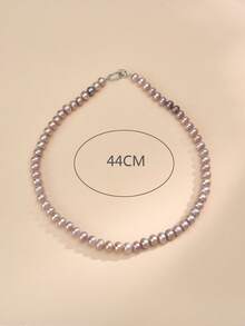 1 pieza Collar de perla natural de plata esterlina 925, regalo de boda, compromiso, Día de la Madre, cumpleaños