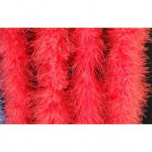 2 Yards Marabou Feather Boa For DIY Craft Sewing Clothing Trim Wedding Party Home Halloween Christmas Costume Decoration Red - 紅色 - 查看 7