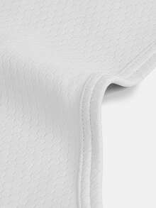 女士健身交叉带运动背心，健身房锻炼休闲无袖衬衫 - 白色 - 查看 8