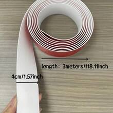 1pc 3meters /118.11inself-Adhesive PVC Floor Transition Strip - Floor Transition Strip, Floor Covering Strip, Used To Connect The Vinyl Base Board Evenly Dividing The Gap Between Floors, Easy To Install, Suitable For Home Decoration - Multicolor - View 4