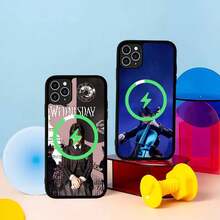 Custodia per telefono di Wednesday Addams da film e TV, compatibile con 16, 14, 13, 12, 11, 15 Pro Max Plus, con copertura magnetica, compatibile con ricarica senza fili MagSafe, compatibile con 17, 17 Pro, 17 Pro Max