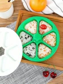 1pc Sushi Mold Onigiri Mold -Rice Ball Bag, Rice Ball Mold Triangle Rice Ball Bento Rice Ball Maker Japanese Sushi Mold 6 Piece Triangle Sushi Mold Restaurant Making Desk Ready To Make Manual Food Processing Tool,Perfect DIY Rice Ball Dessert, Perfect Gift For Home Cooking Enthusiasts - Multicolor - View 12