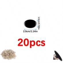 20 件塑料安全眼睛和鼻子，6 种尺寸椭圆形带垫圈，适用于 Amigurumi 钩针泰迪熊娃娃毛绒动物工艺品