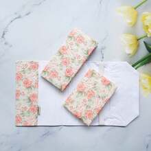 1 件 A5/A6 玫瑰图案布书套，计划簿封面保护壳日记本封面保护套办公文具用品，赠送 1 个透明放大镜，可用作书签 - 單件 - 查看 10