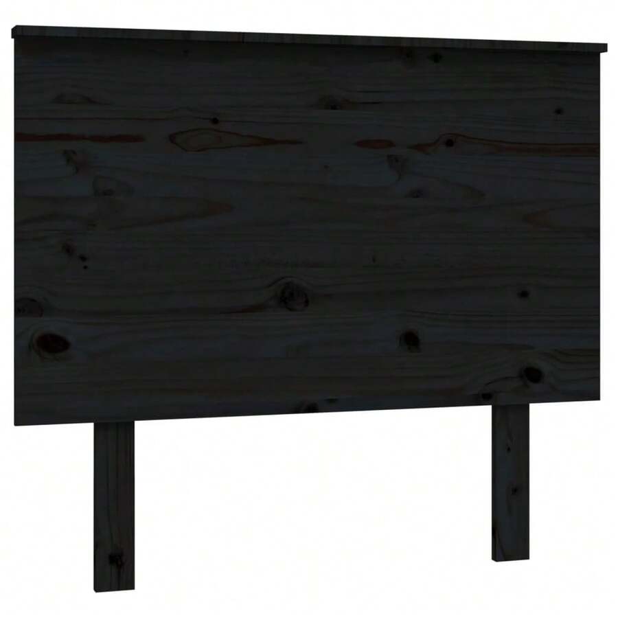 Cabecero, negro, 94x6x82,5 cm, madera de pino