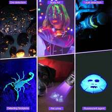 Alonefire SV120 LED 15W 365nm Ultraviolet Flashlight With Clip, Blacklight For Pet Urine, Scorpion, Invisible Ink, Marker Pen Detector