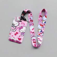 1 قطعة، سلسلة معصم + حامل بطاقة [معتمد] مشبك صورة هيلو كيتي للحرم الجامعي، بطاقة طالب للوجبات، حبل منسوج لبطاقة الحافلة، علبة تخزين مفتاح سلسلة، غطاء واقي كرتوني للطالب، مجموعة بطاقة هوية للعمل والحافلة والمترو، بطاقة تمرير، قلادة سلسلة معصم طويلة شفافة للأزواج - متعدد الألوان - مشاهدة 16