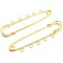 5pcs Craft Safety Pins Brooch Metal Sewing Pins With Loops Sewing Clothes Pins For Tags DIY Handmade Jewelry Making Accessories Findings - Brooch Pins - View 38