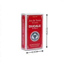 1副杜卡尔塔罗牌，78张牌塔罗牌，法国塔罗牌游戏 - 紅色 - 查看 7