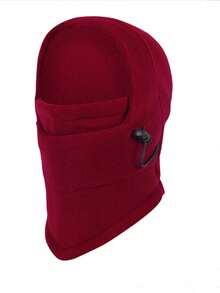 1pc Kids Full Face Ski Mask Neck Warmer, Children Wool Balaclava Hat For Boys And Girls Ski Cap - Multicolor - View 10