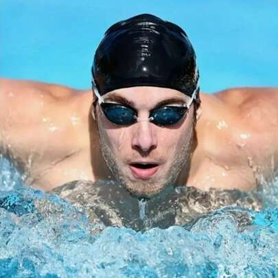 1 Stück Silikon Schwimmkappe, Erwachsenen Schwimmausrüstung, wasserdicht zum Haaretrocknen, geeignet für Männer und Frauen, Schwimmkappen für langes Haar, kurzes Haar und Wettkampfschwimmen.