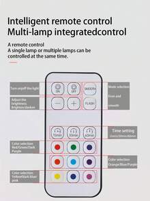 3 luzes recarregáveis para armários com controle remoto, 9 cores RGB, reguláveis, modos suave e intermitente, luminária magnética para armários, prateleiras, decoração de parede