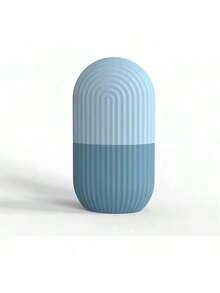 Roller Rodillo de Hielo para la Cara Agarre Antideslizante Rodillos de Hielo para la Cara Silicona Duradera Fácil Operación Molde de Hielo para Belleza Apriete (Azul) - Azul - Ver 9