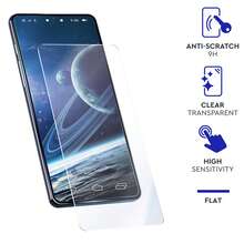 Protection d'écran Myway compatible avec Xiaomi Redmi 12 4G/5G en verre trempé plat - Blanc - Voir 4