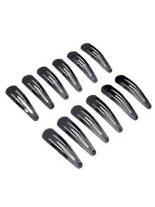 100 szt./60 szt./40 szt./10 szt. Proste czarne elastyczne spinki do włosów o długości 1,96 cala, akcesoria do włosów dla dziewcząt, odpowiednie do codziennego zaplatania włosów, grzywki, makijażu, pod prysznic