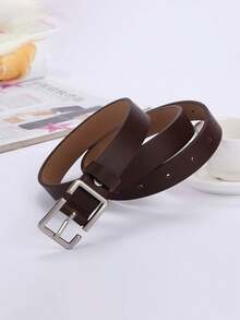 男士休闲裤细腰带，韩版年轻男士小皮带配饰，送男朋友或老公的最佳礼物 - 彩色 - 查看 9