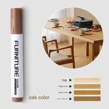 Bolígrafo de pintura para reparación de muebles de bajo olor, adecuado para materiales de madera y metal, kit de reparación de arañazos multicolor, satisface sus necesidades en diversos escenarios. Adecuado para reparar gabinetes, paneles de puertas, sofás, mesas, sillas, gabinetes de madera, suelos, piezas interiores de automóviles y bolsos. Secado rápido - Unitalla - Ver 24
