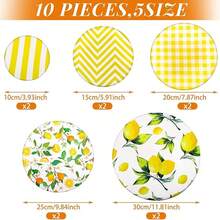 5/10 Pieces Bowl Covers Reusable In 5 Size Stretch Cloth Fabric Elastic Food Storage Bread Lids For Food, Fruits, Leftover (Summer Style) - Multicolor - View 4