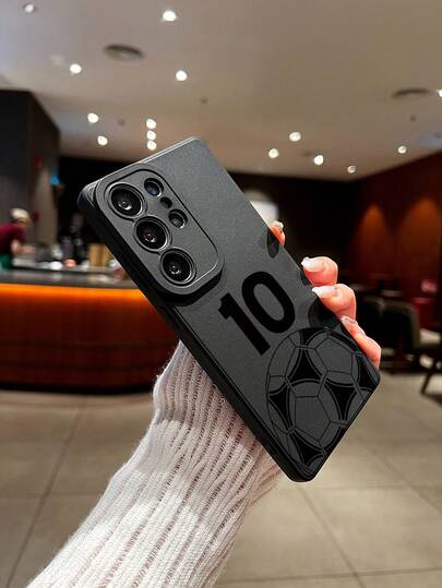 Soccer 1pc New Skin Feel Anti-Drop TPU Phone Case Compatible With IPhone 17/11, 16 Pro Max, 16 Pro, 16, 15 Pro Max, 14 Pro Max/Galaxy S25 Series, A16/Honor X6A, X7B, X8B/13C, Note 13